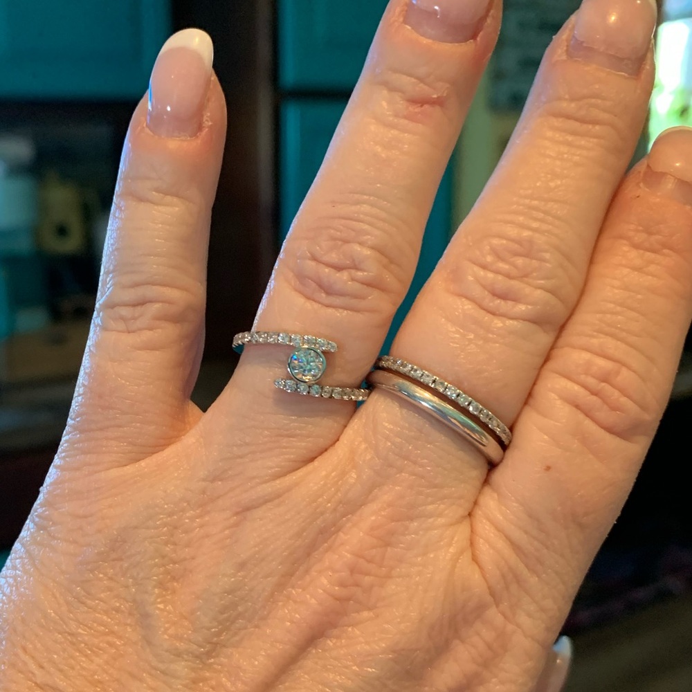 #170 Beautiful over 0.5 cttw Moissanite ring